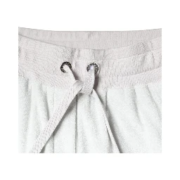 White Nylon Jogger Sweatpants Pants
