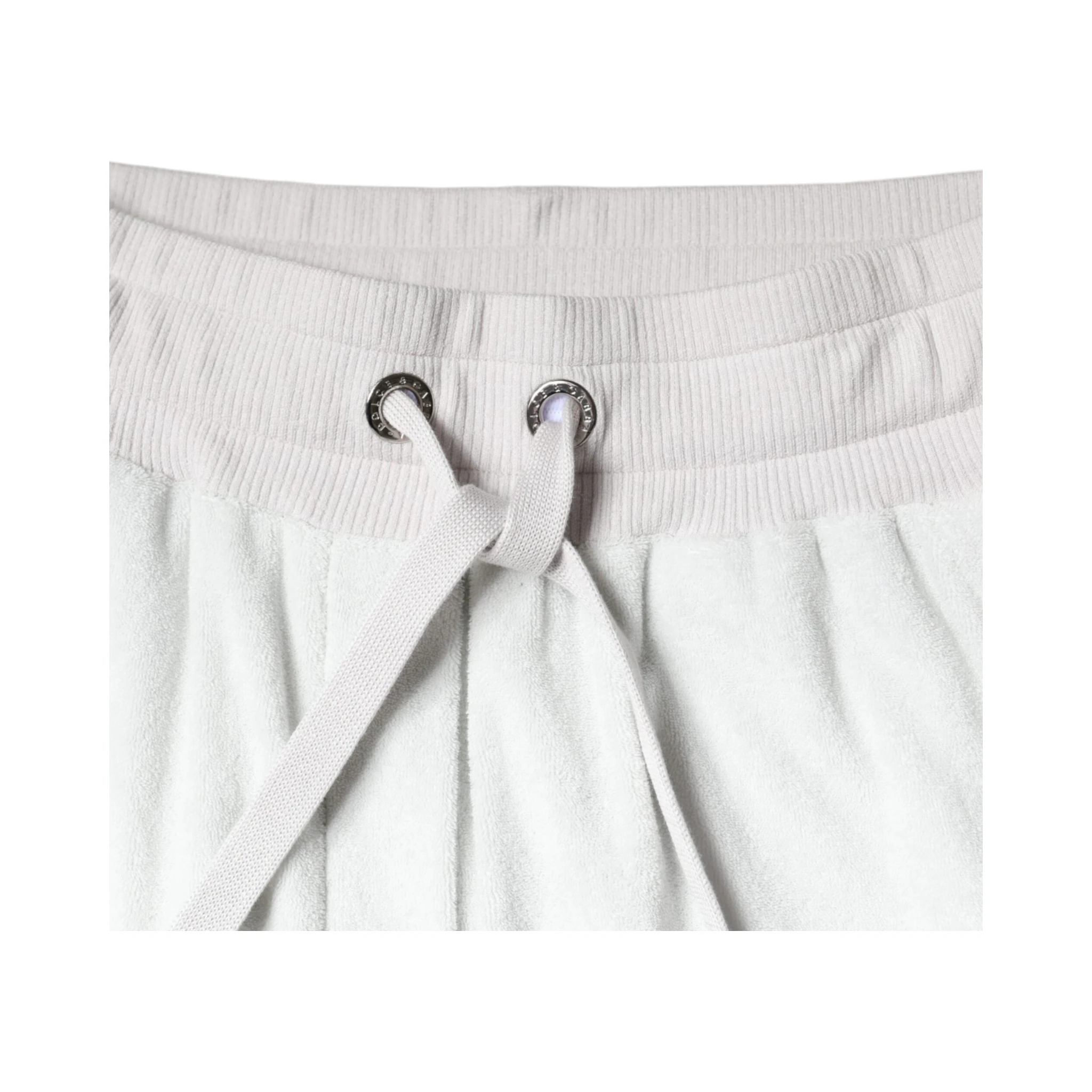 White Nylon Jogger Sweatpants Pants