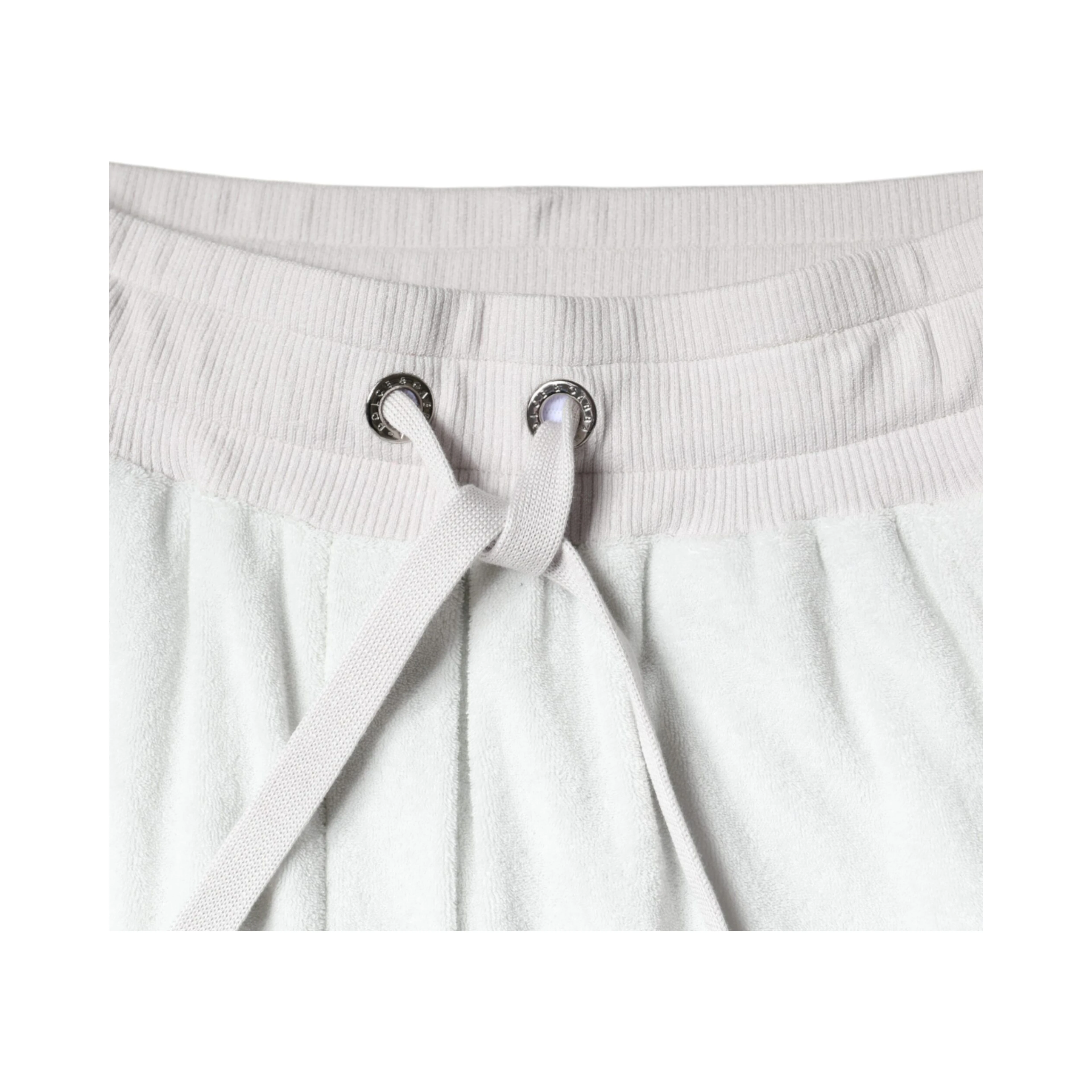 White Nylon Jogger Sweatpants Pants