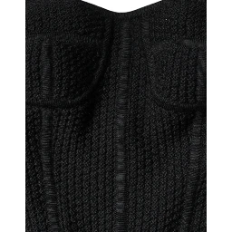 Black Bustier Sleeveless Corset Blouse Top
