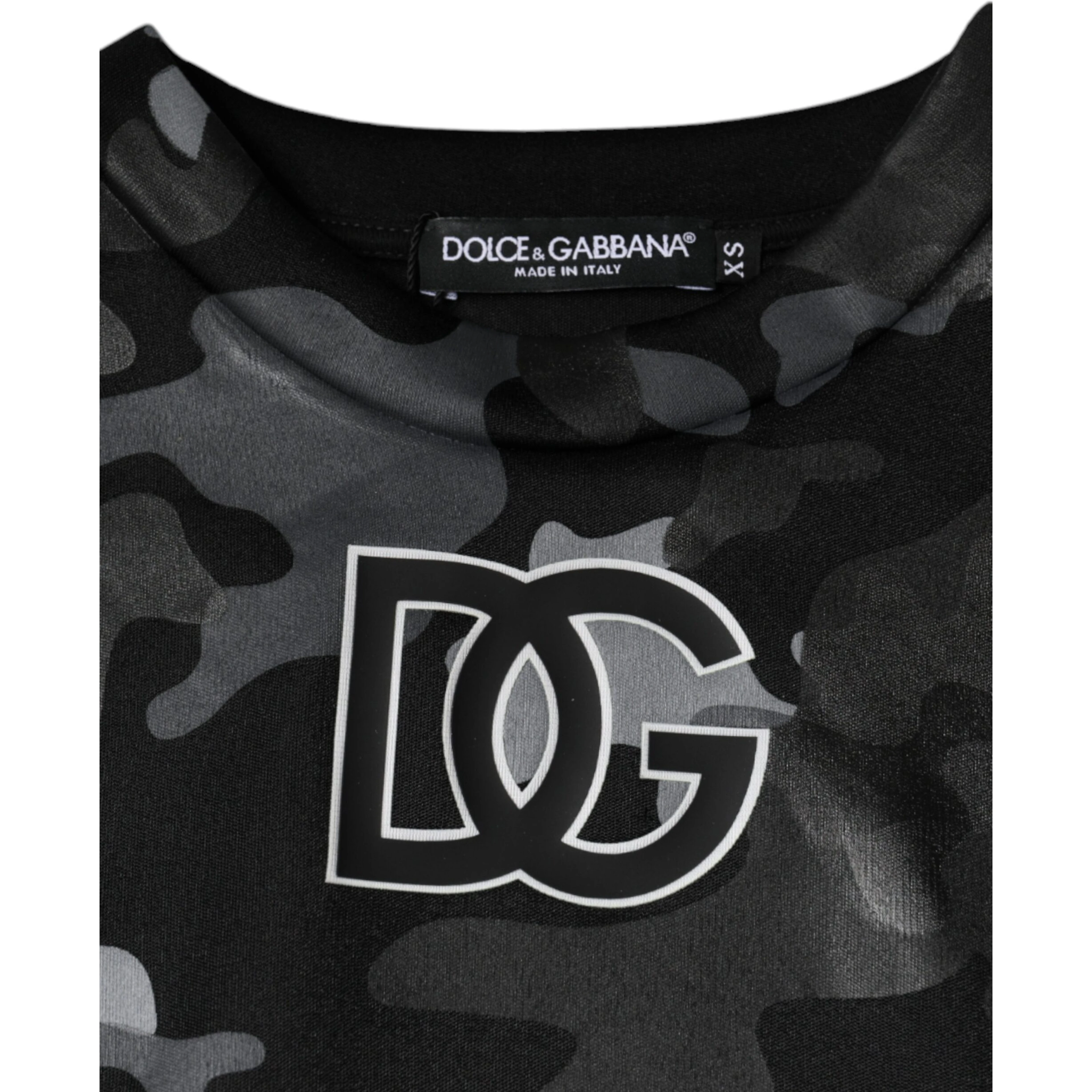 Black Camouflage Round Neck Sweatshirt Sweater