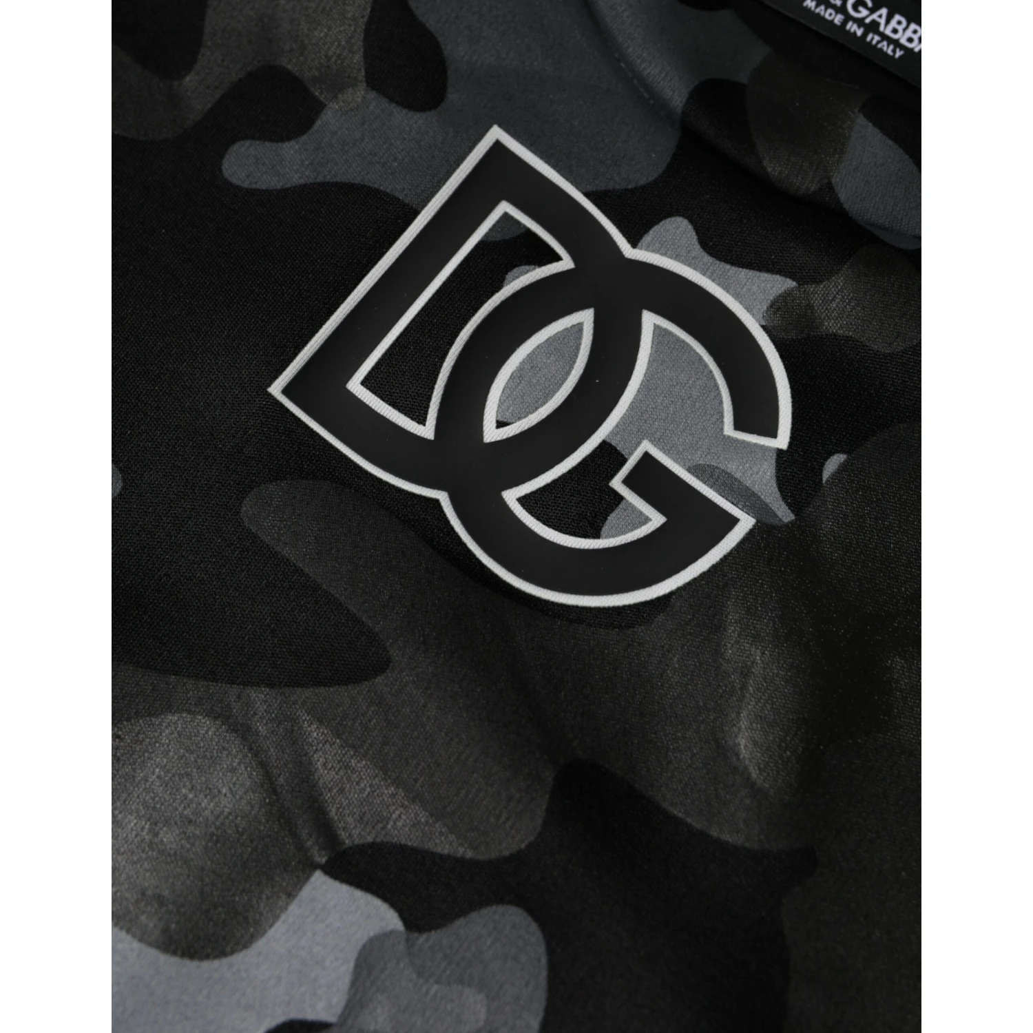 Black Camouflage Round Neck Sweatshirt Sweater