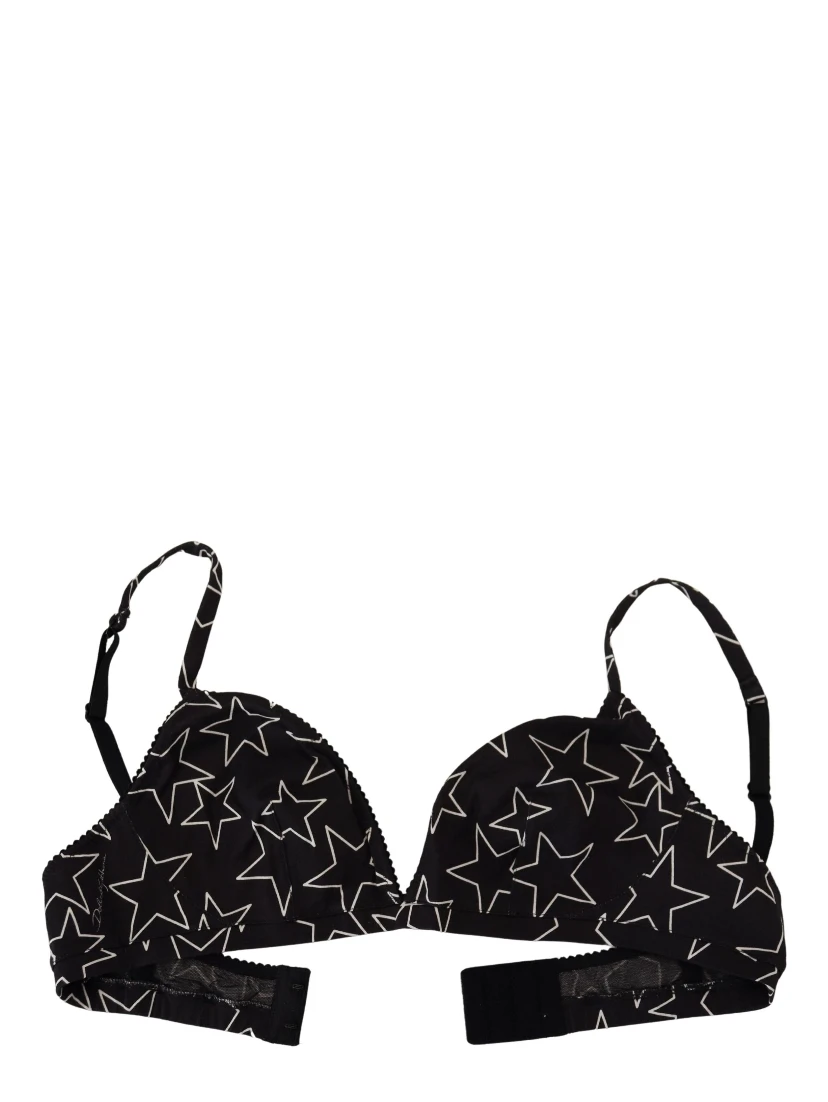 Black Millennials Star Non Wire Cotton Bra Underwear