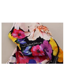 Black Floral Print Swimsuit Bikini Bottom Swimwear