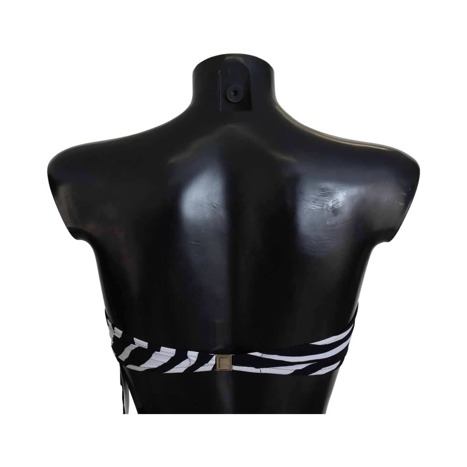 Black White Zebra Bandeau Swimwear Bikini Top