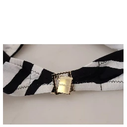 Black White Zebra Bandeau Swimwear Bikini Top