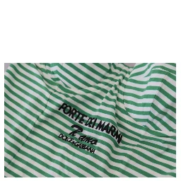 White Green Stripes One Piece Beachwear Swimwear