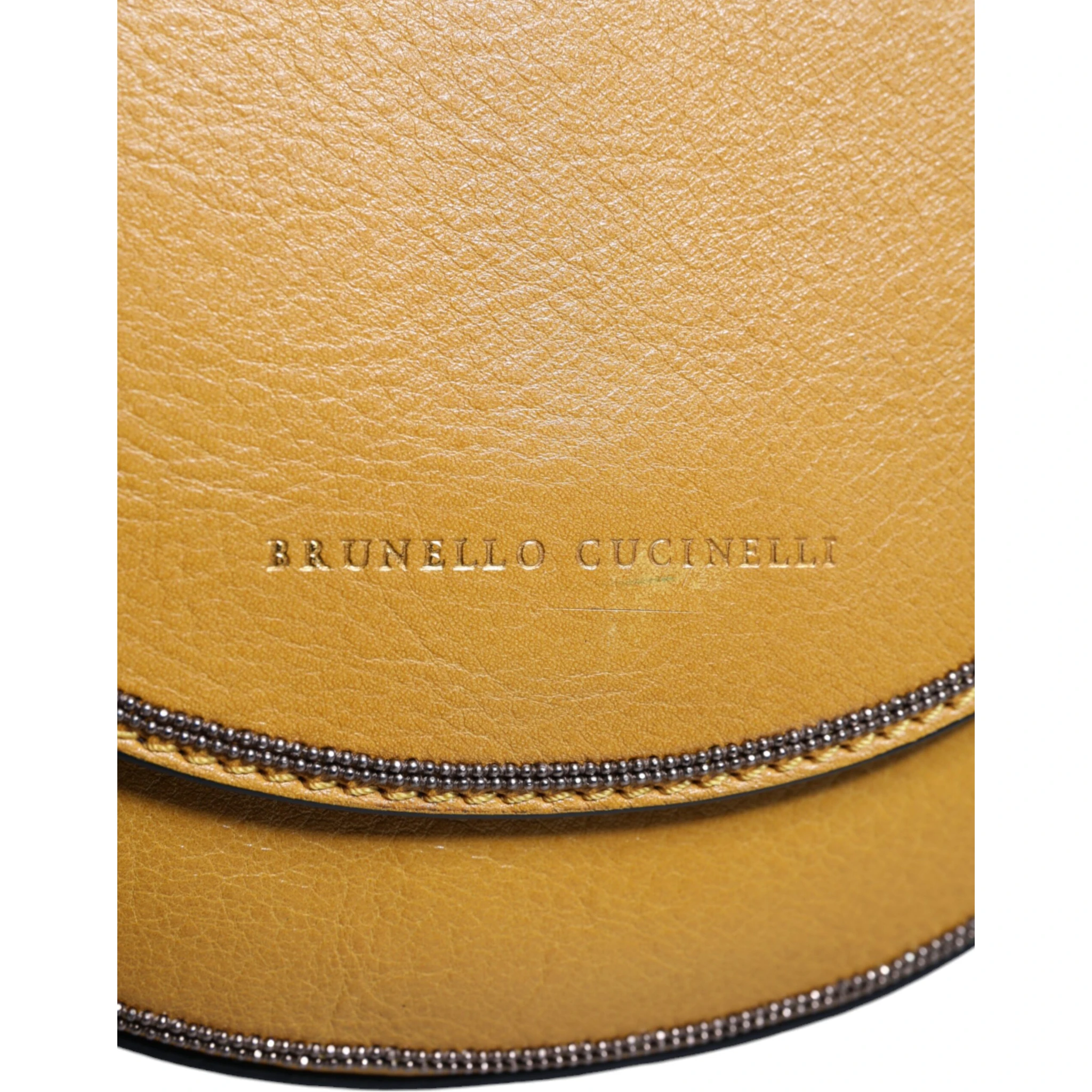 Light Brown Leather Logo Waist Strap Sling Bag