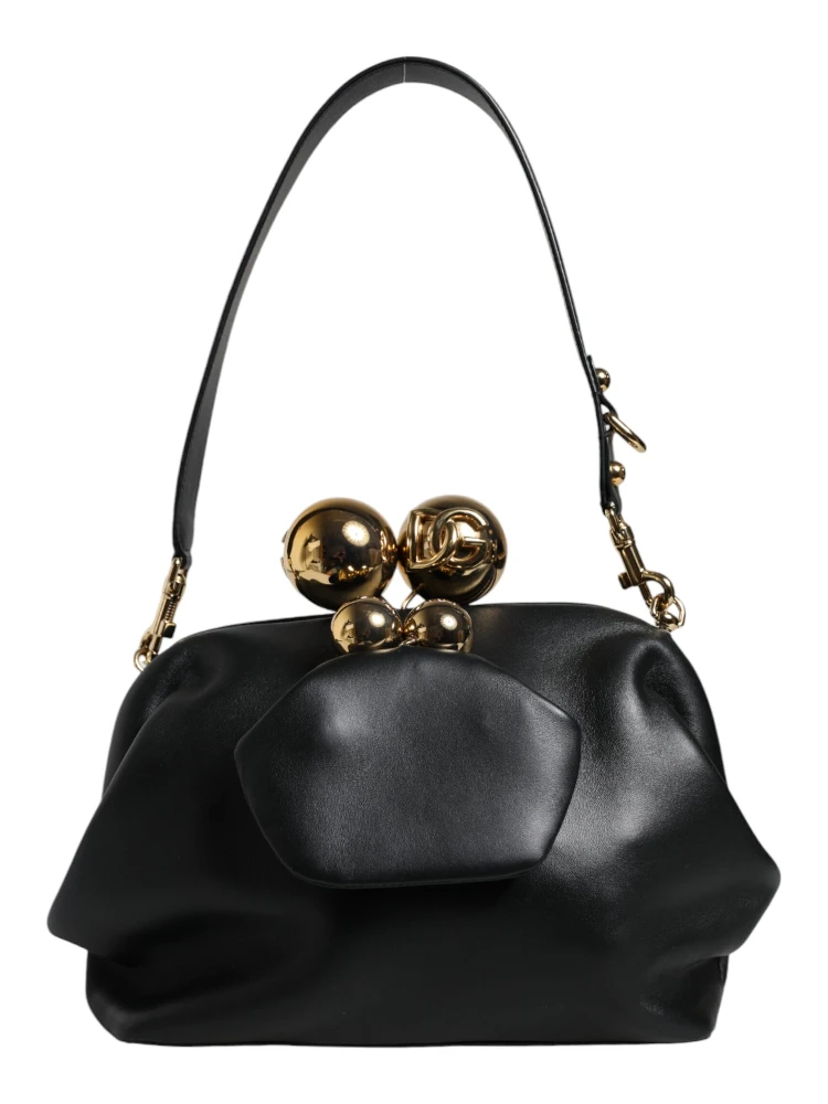 Black Calfskin Leather Shoulder Clutch Bag alternative