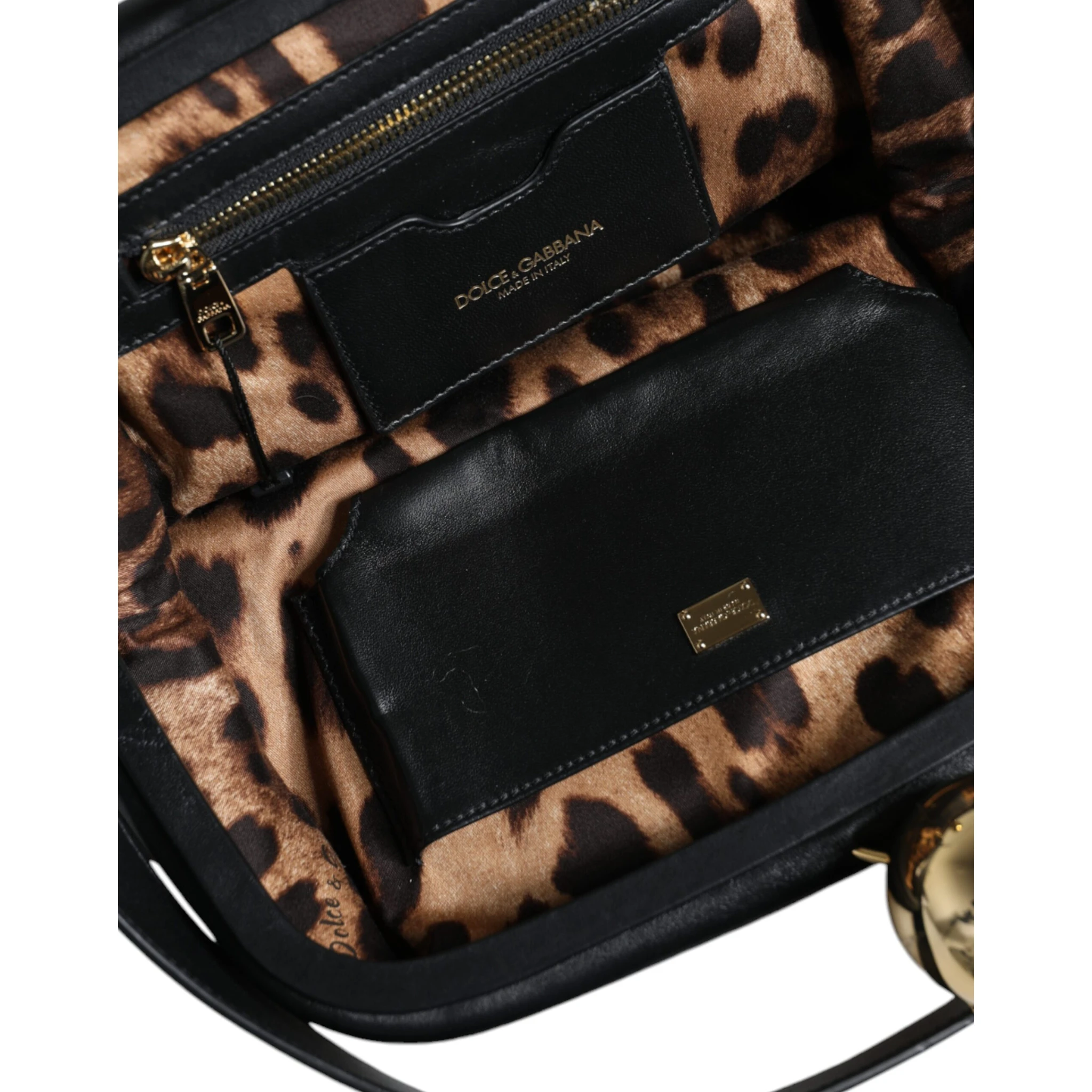 Black Calfskin Leather Shoulder Clutch Bag