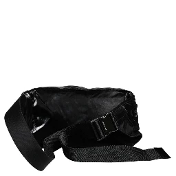 Black Nylon Fabric Belt Waist Fanny Pack Bag