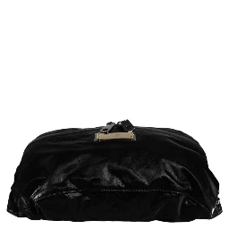 Black Nylon Fabric Belt Waist Fanny Pack Bag