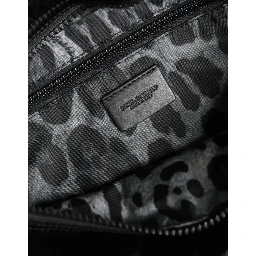 Black Nylon Fabric Belt Waist Fanny Pack Bag