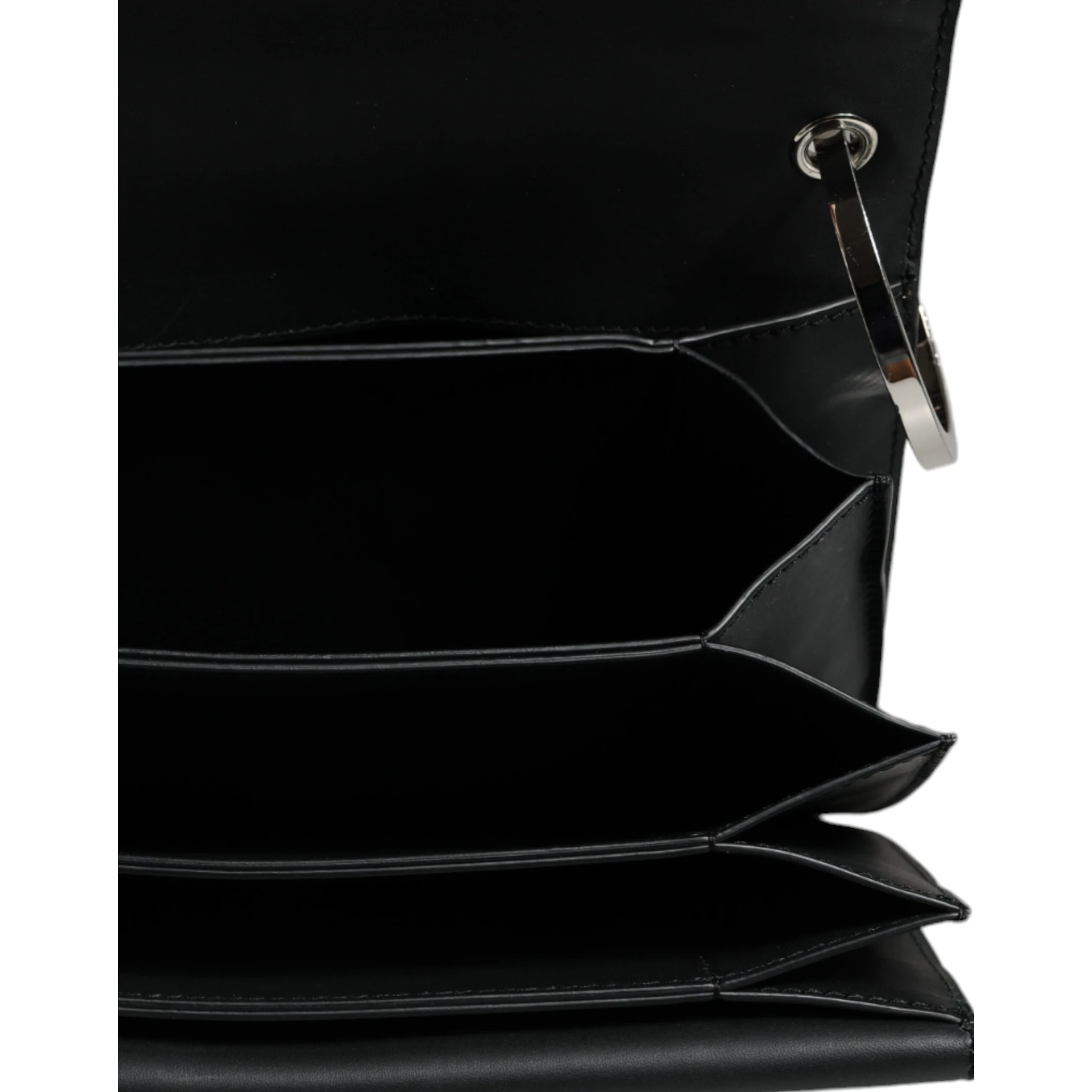 Black Small Leather Studded Shoulder Crossbody Bag