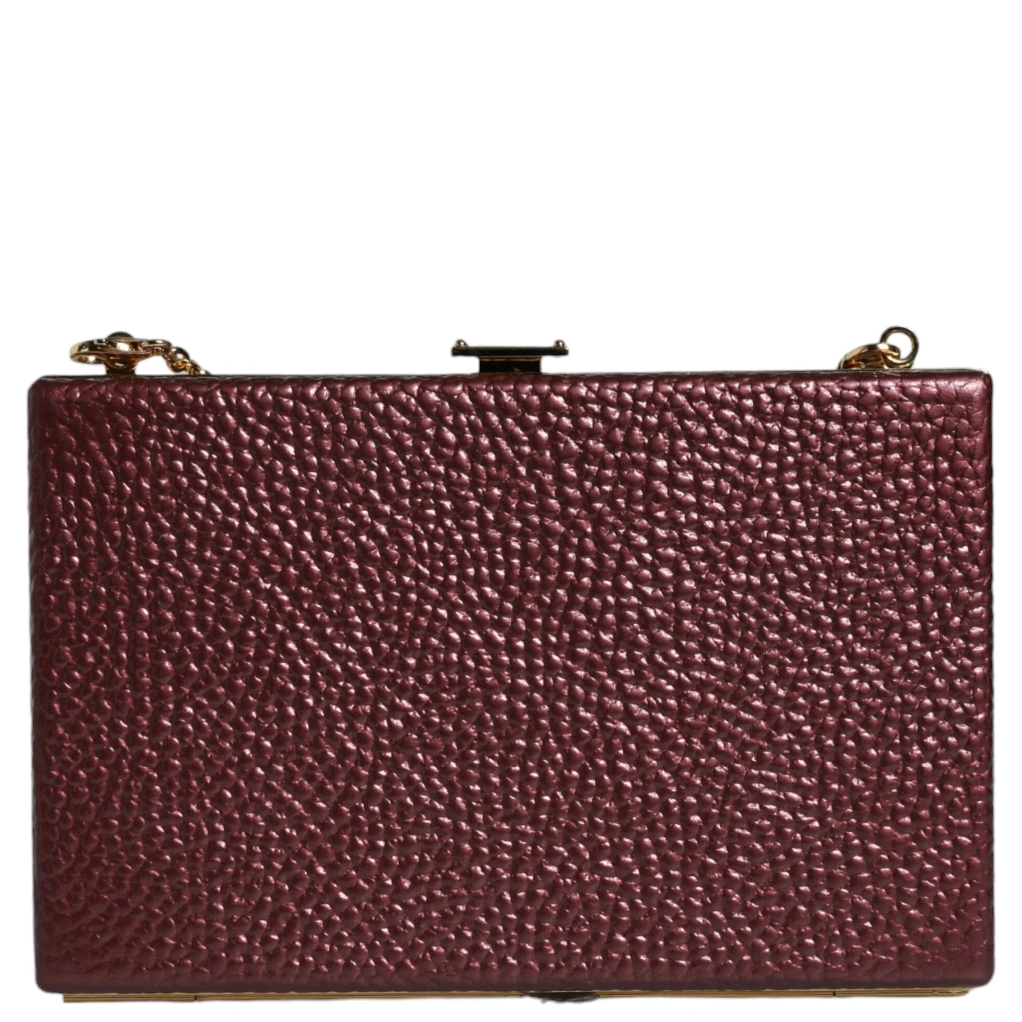 Maroon Leather Clutch Evening Crossbody Bag