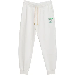 White Cotton Athletic Pants