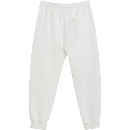 White Cotton Athletic Pants