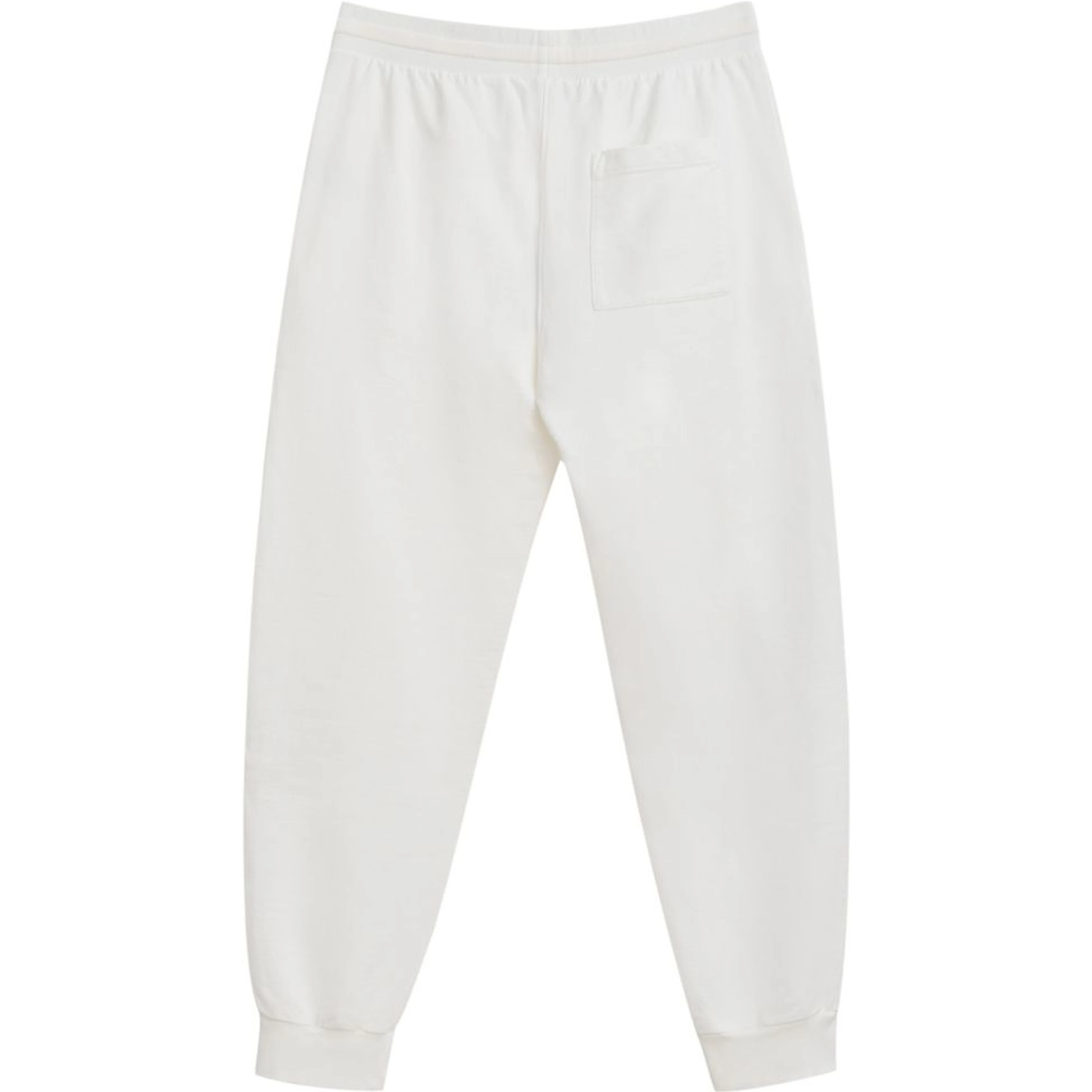 White Cotton Athletic Pants