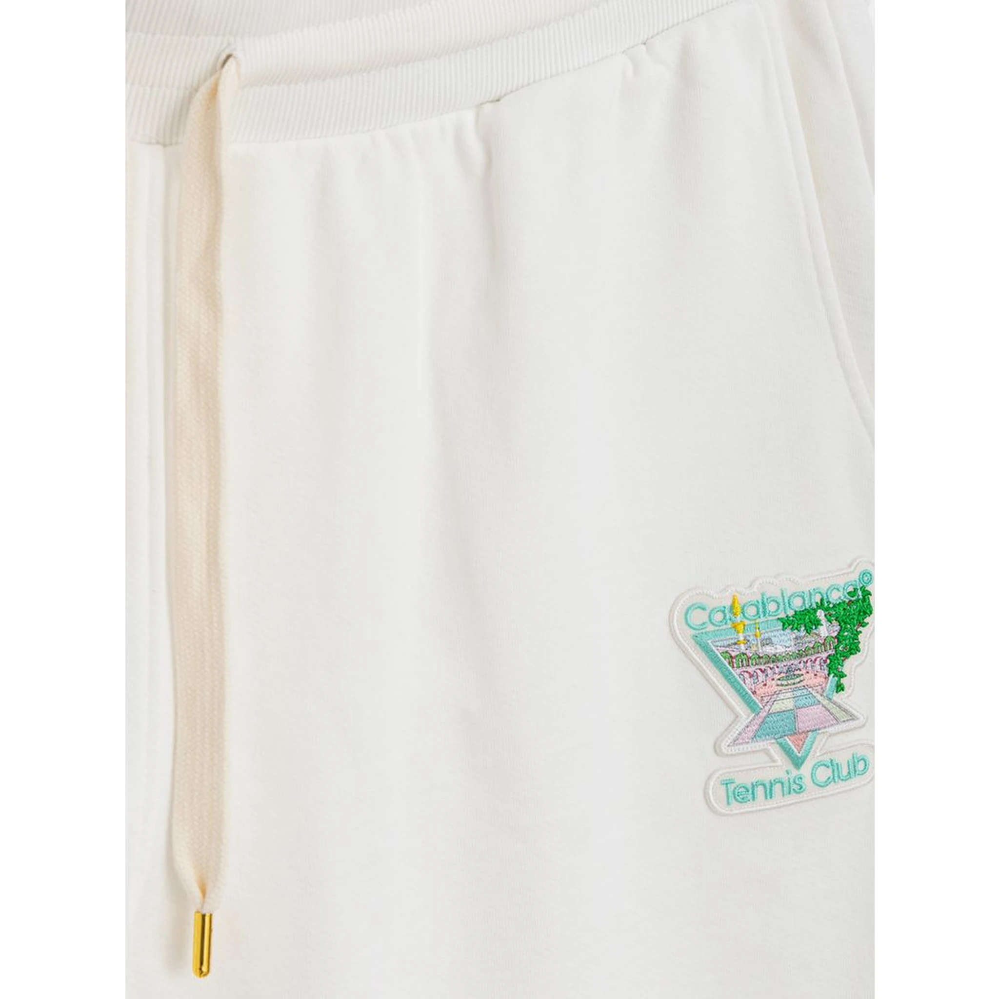 White Cotton Athletic Pants