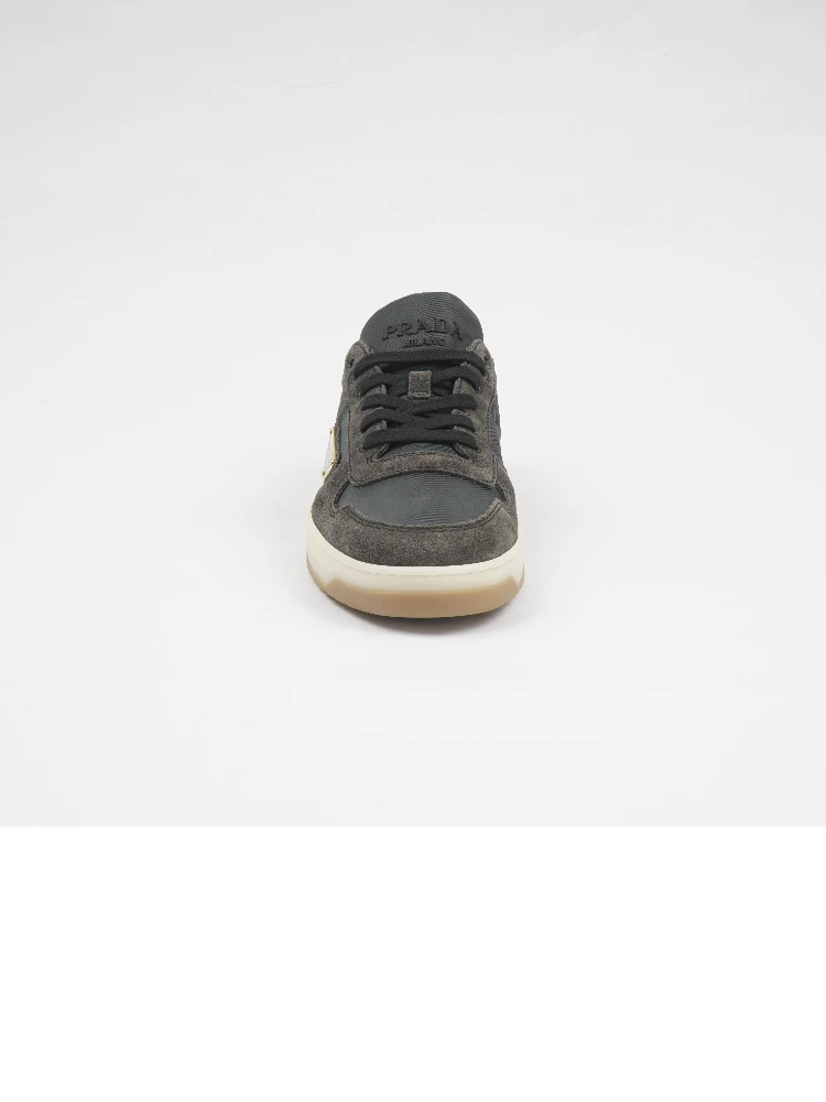 Two-tone Suede And Fabric Downtown Sneaker alternative