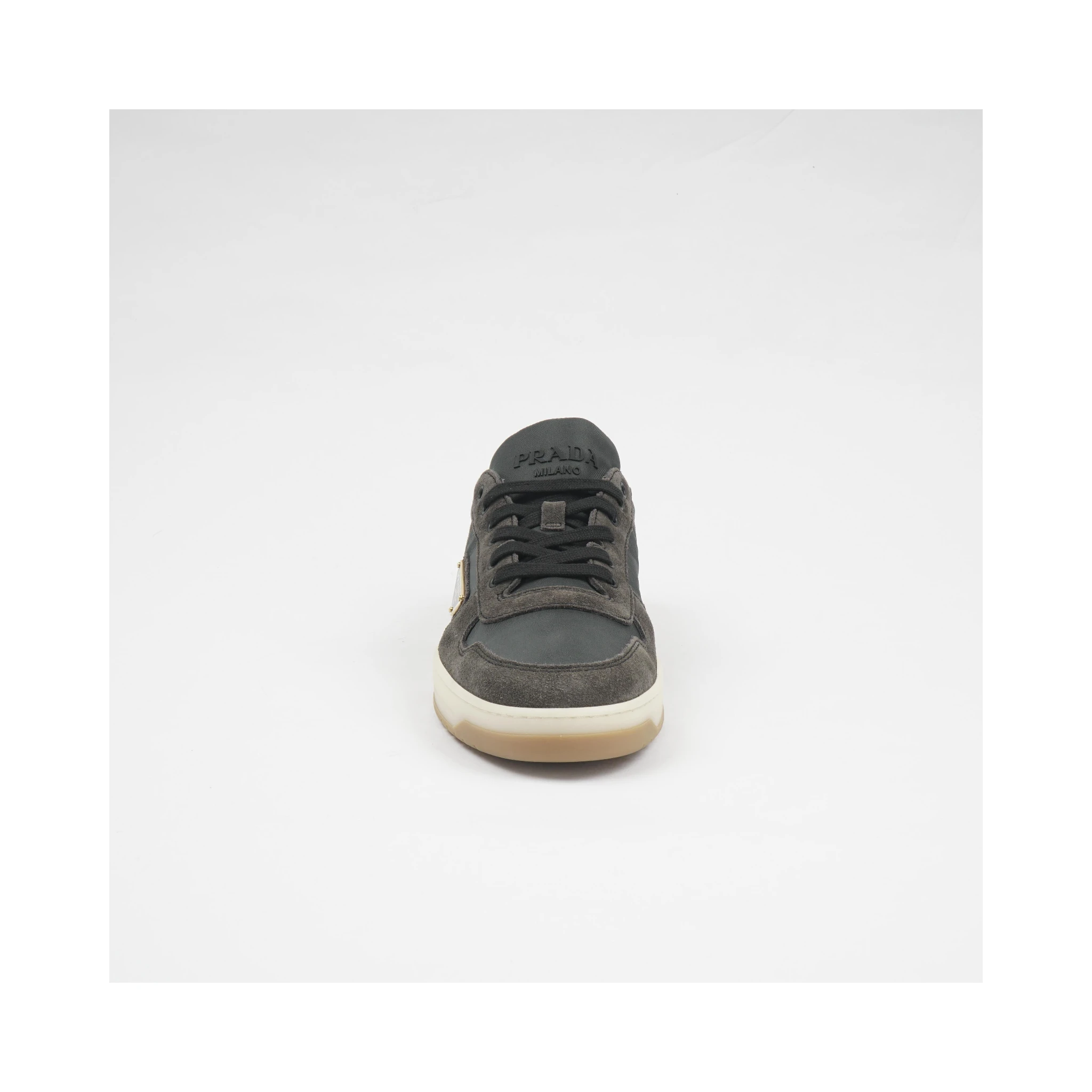 Two-tone Suede And Fabric Downtown Sneaker