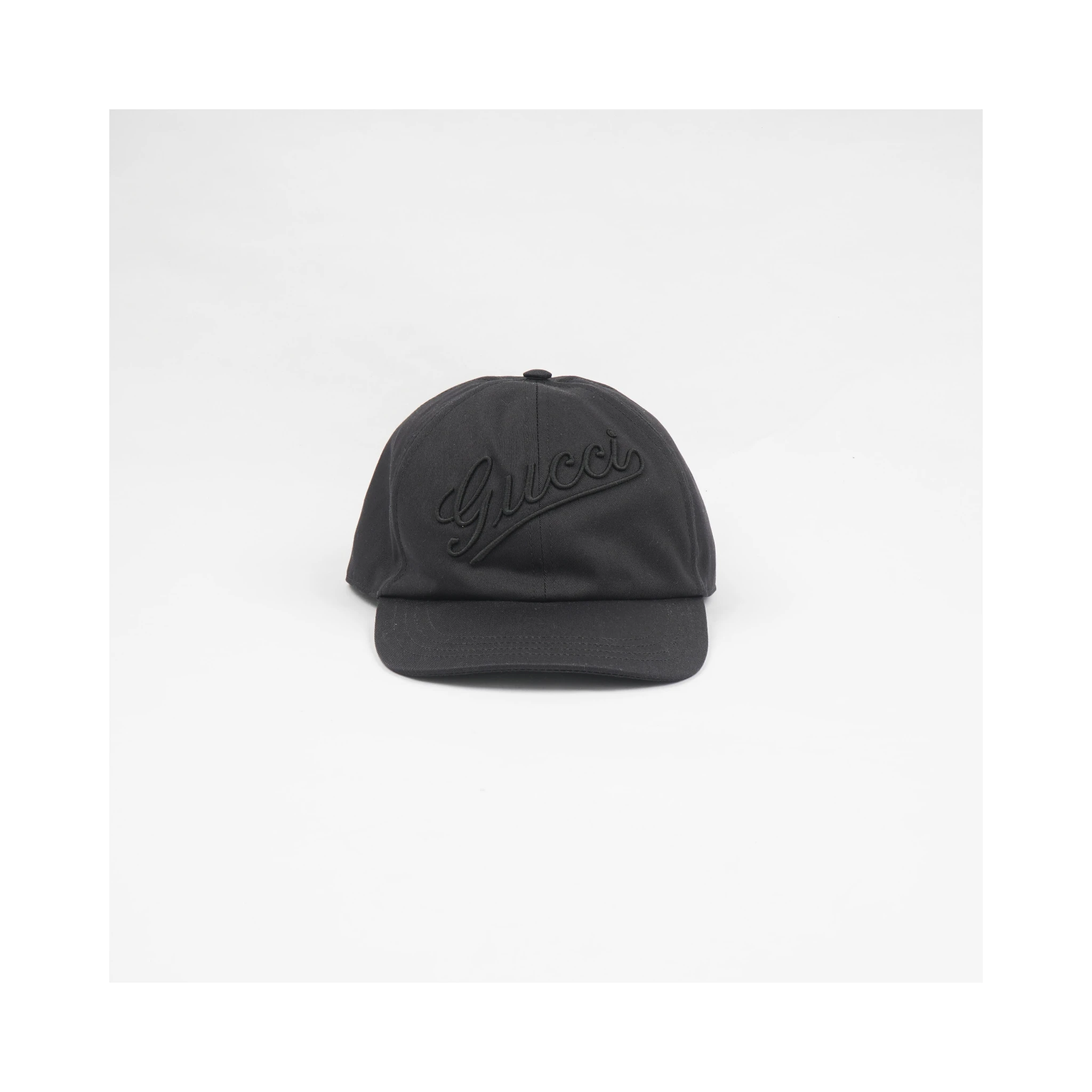 Baseball Cap With Embroidery In Black