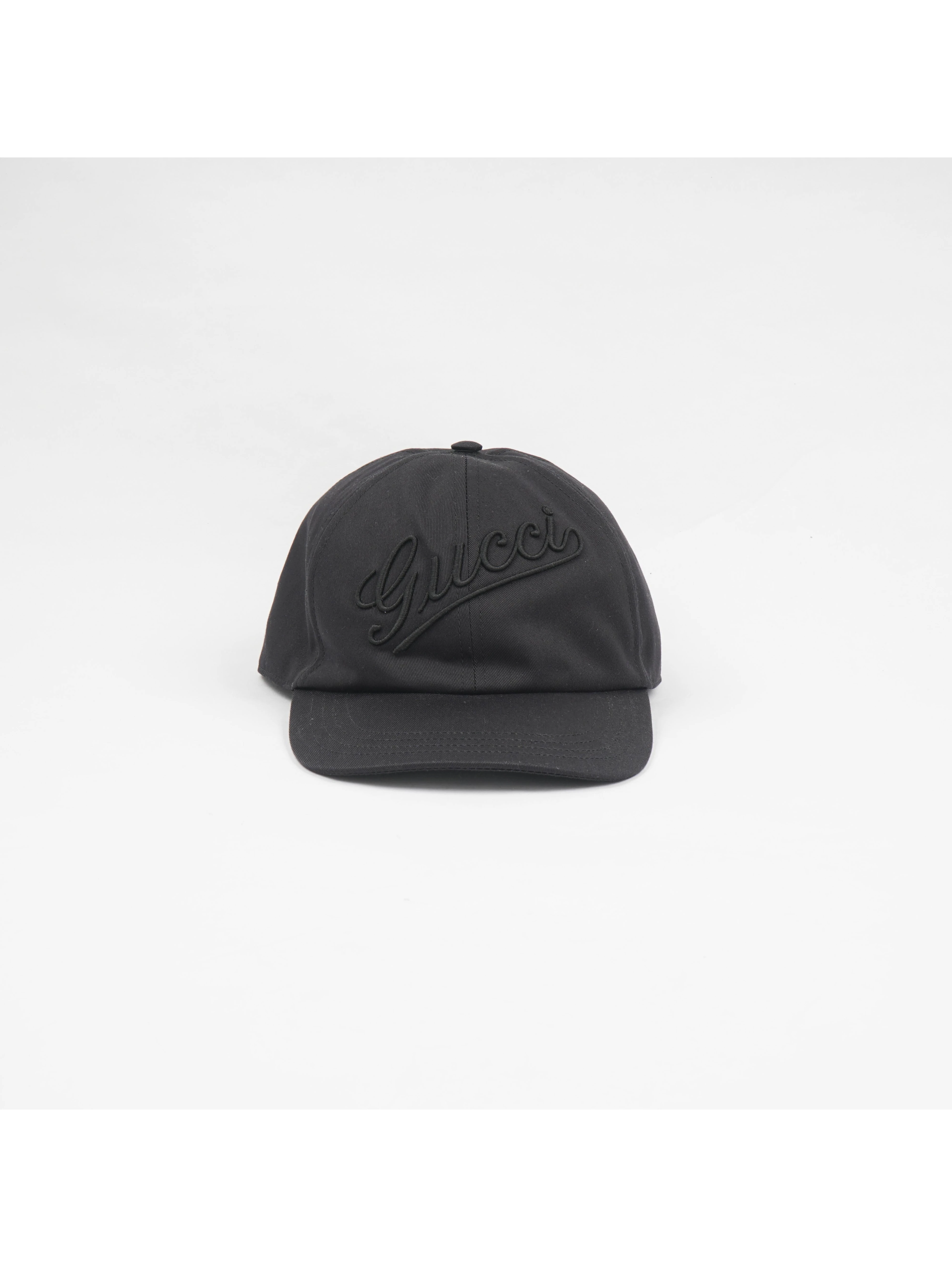 Baseball Cap With Embroidery In Black