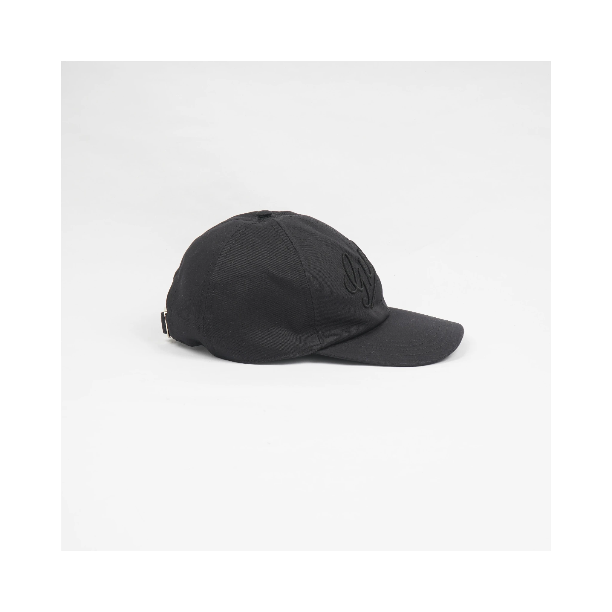 Baseball Cap With Embroidery In Black