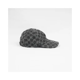 Gucci Gg Flannel Leather-Trim Wool Baseball Cap