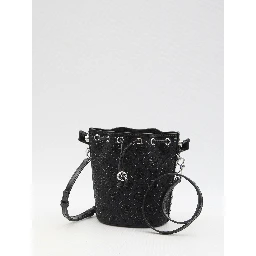 T Monogram Hotfix Mini Bucket bag