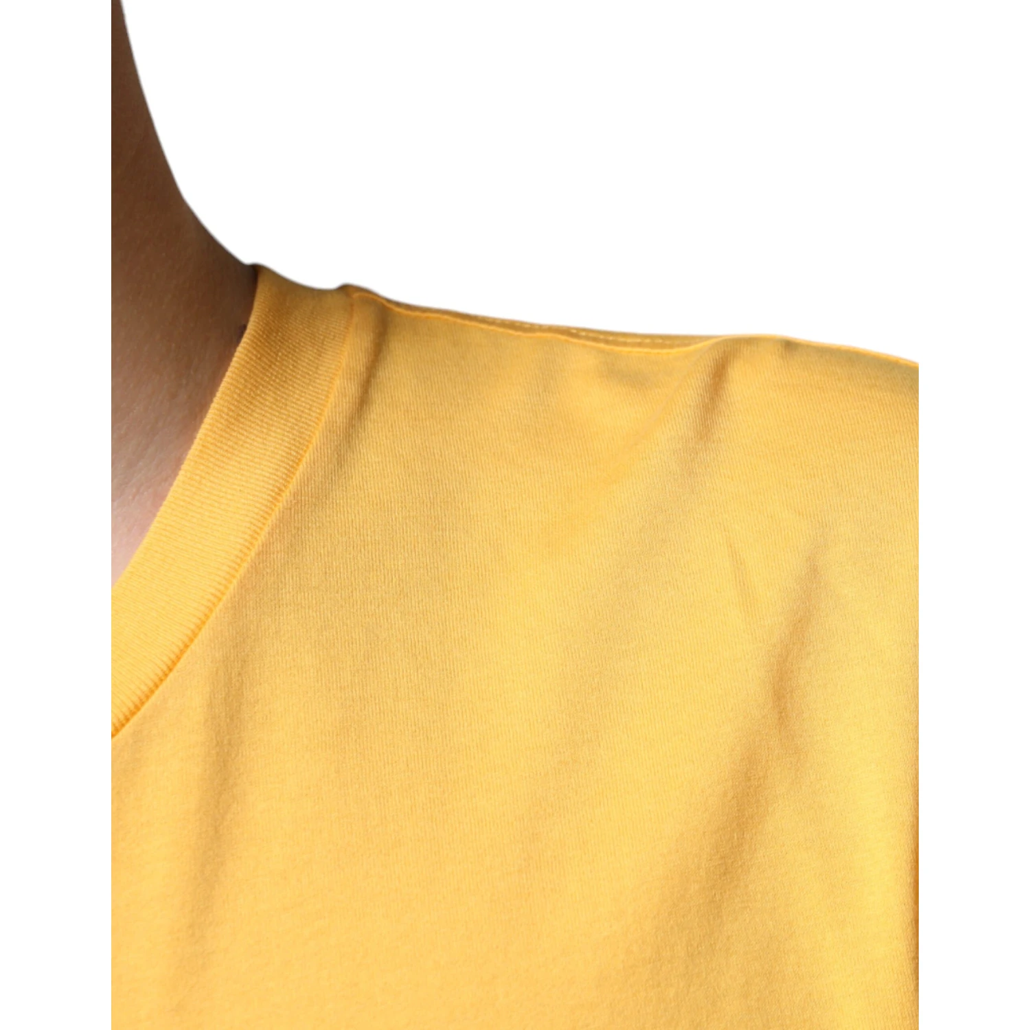 Yellow Secret Graden Floral Cotton Crew Neck T-shirt