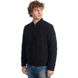 Black Wool Jackets & Coat