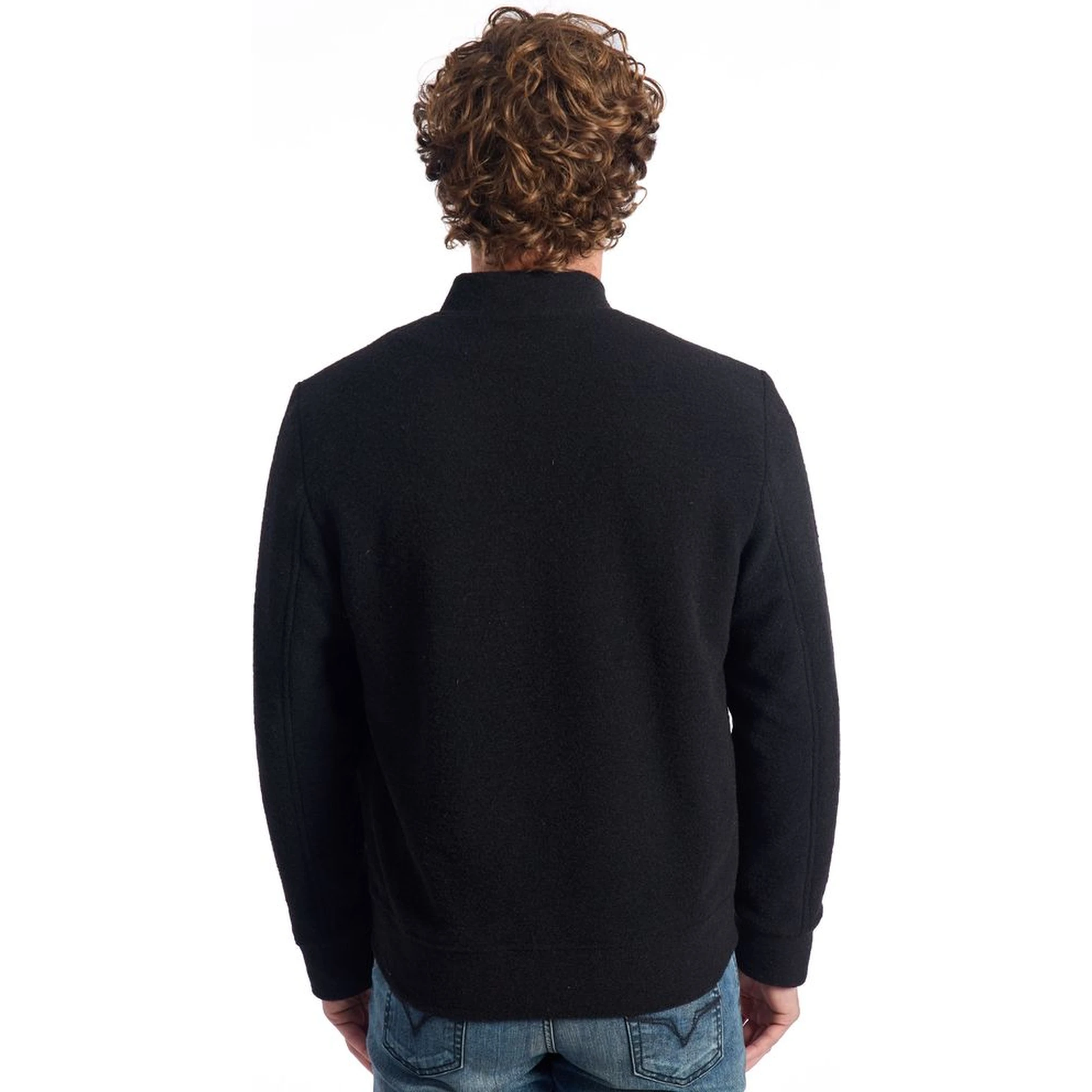 Black Wool Jackets & Coat