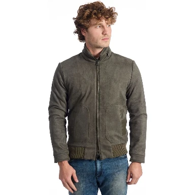 Green Eco Leather Jackets & Coat