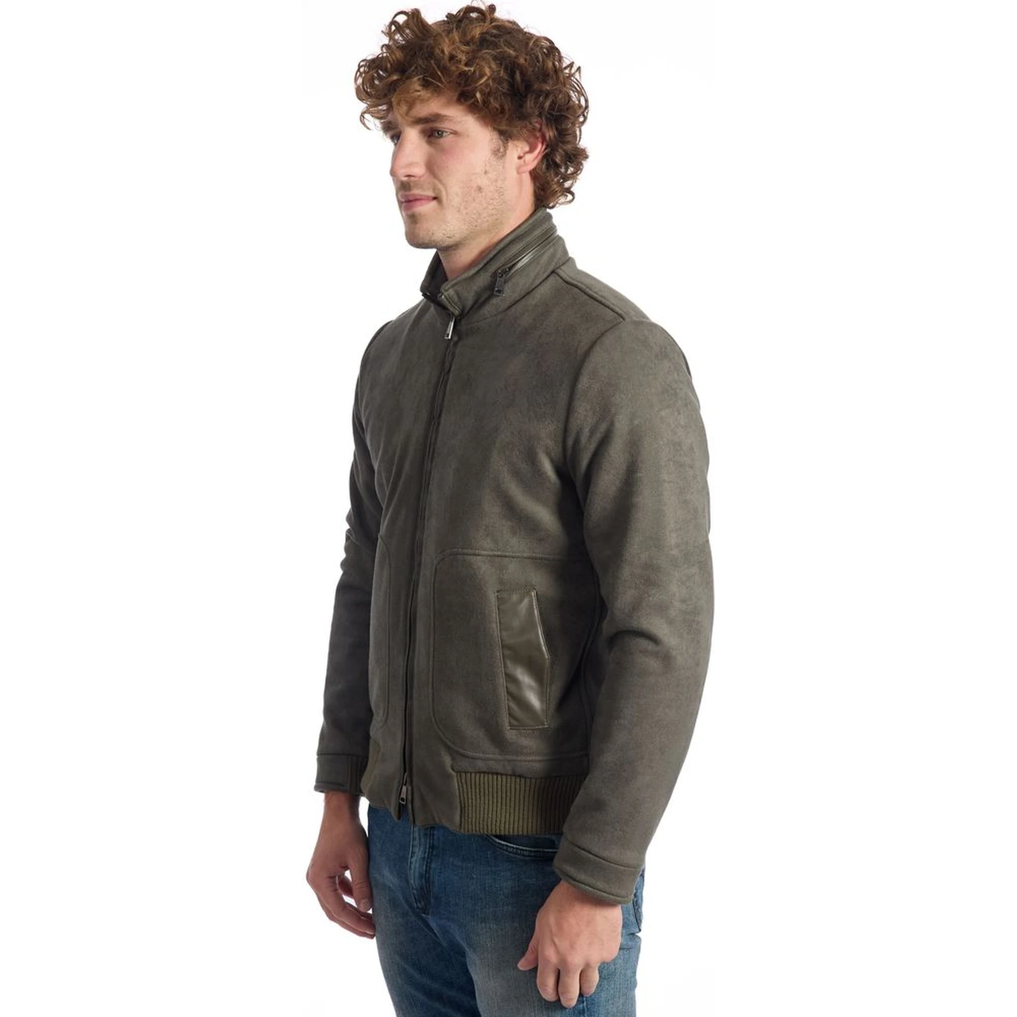 Green Eco Leather Jackets & Coat
