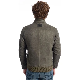 Green Eco Leather Jackets & Coat