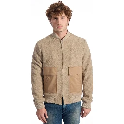 Beige Wool Jackets & Coat