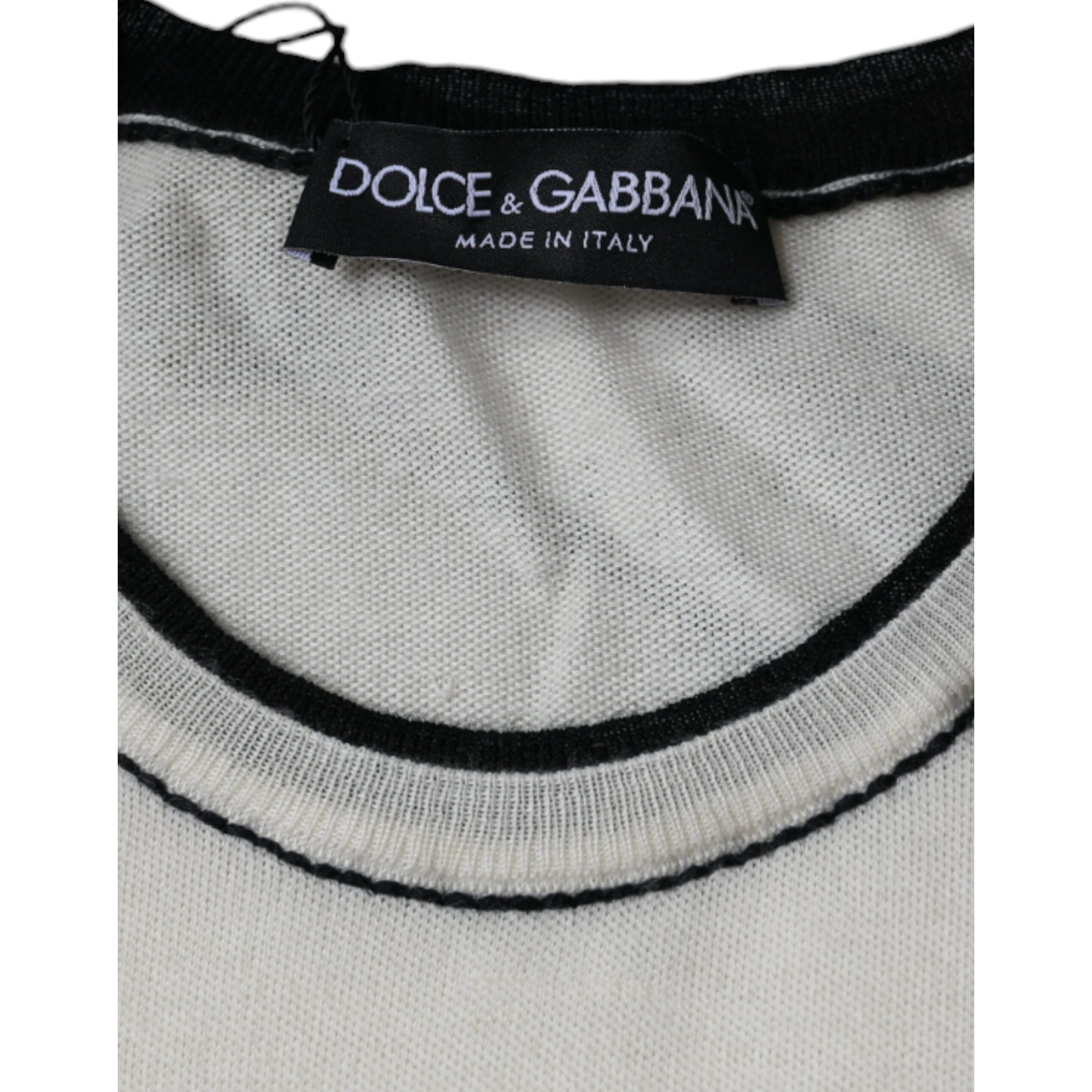 Off White Cashmere Short Sleeves T-shirt