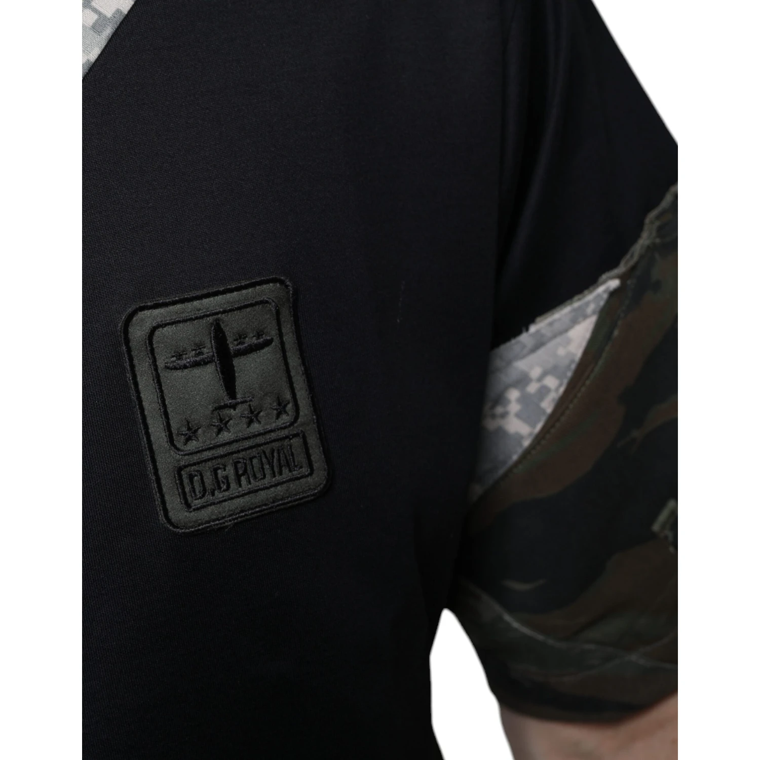 Multicolor Camouflage Patchwork DG Royal T-shirt