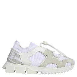 White Mesh Sorrento Trekking Sneakers Shoes