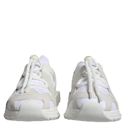 White Mesh Sorrento Trekking Sneakers Shoes