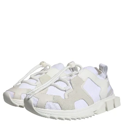 White Mesh Sorrento Trekking Sneakers Shoes