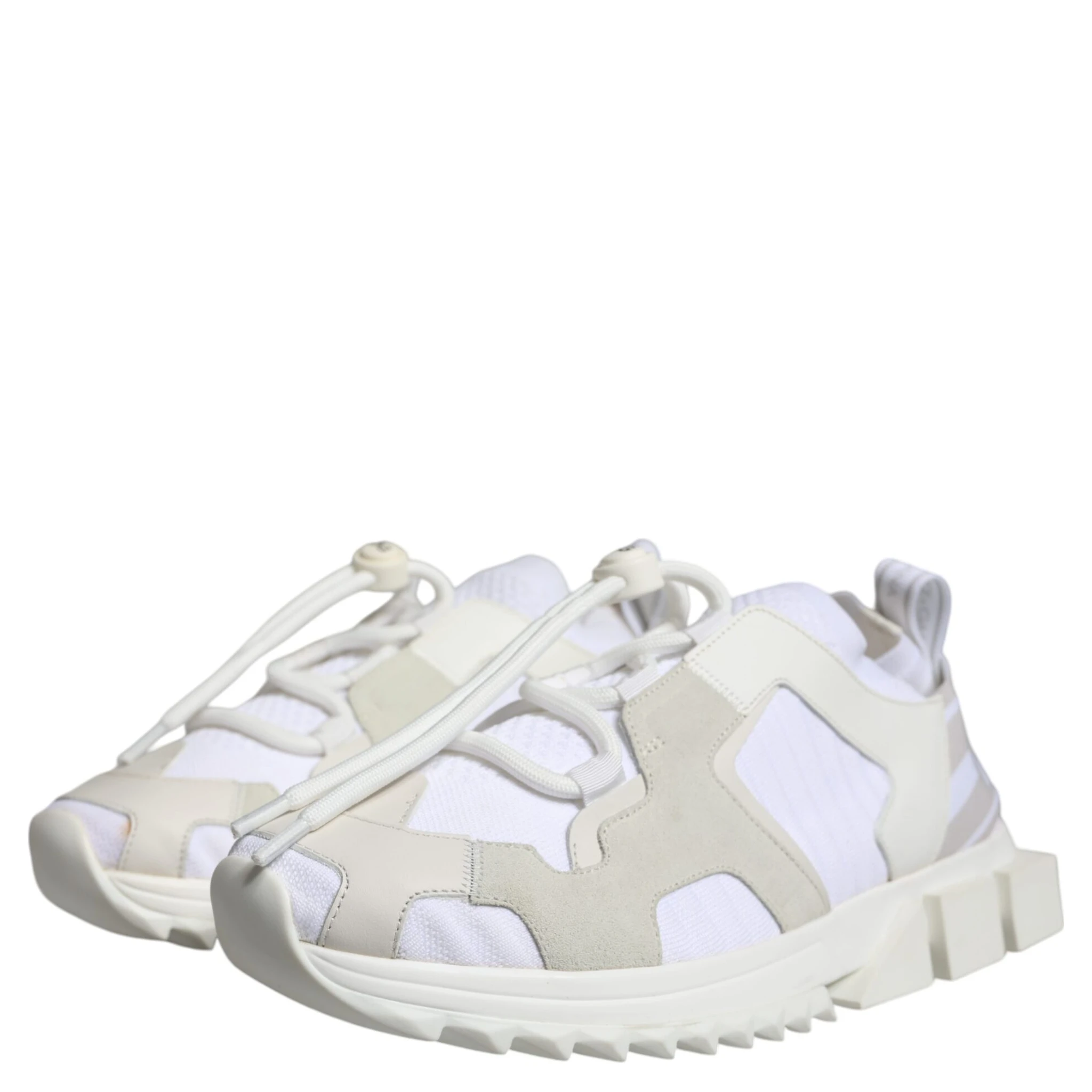 White Mesh Sorrento Trekking Sneakers Shoes