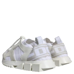 White Mesh Sorrento Trekking Sneakers Shoes