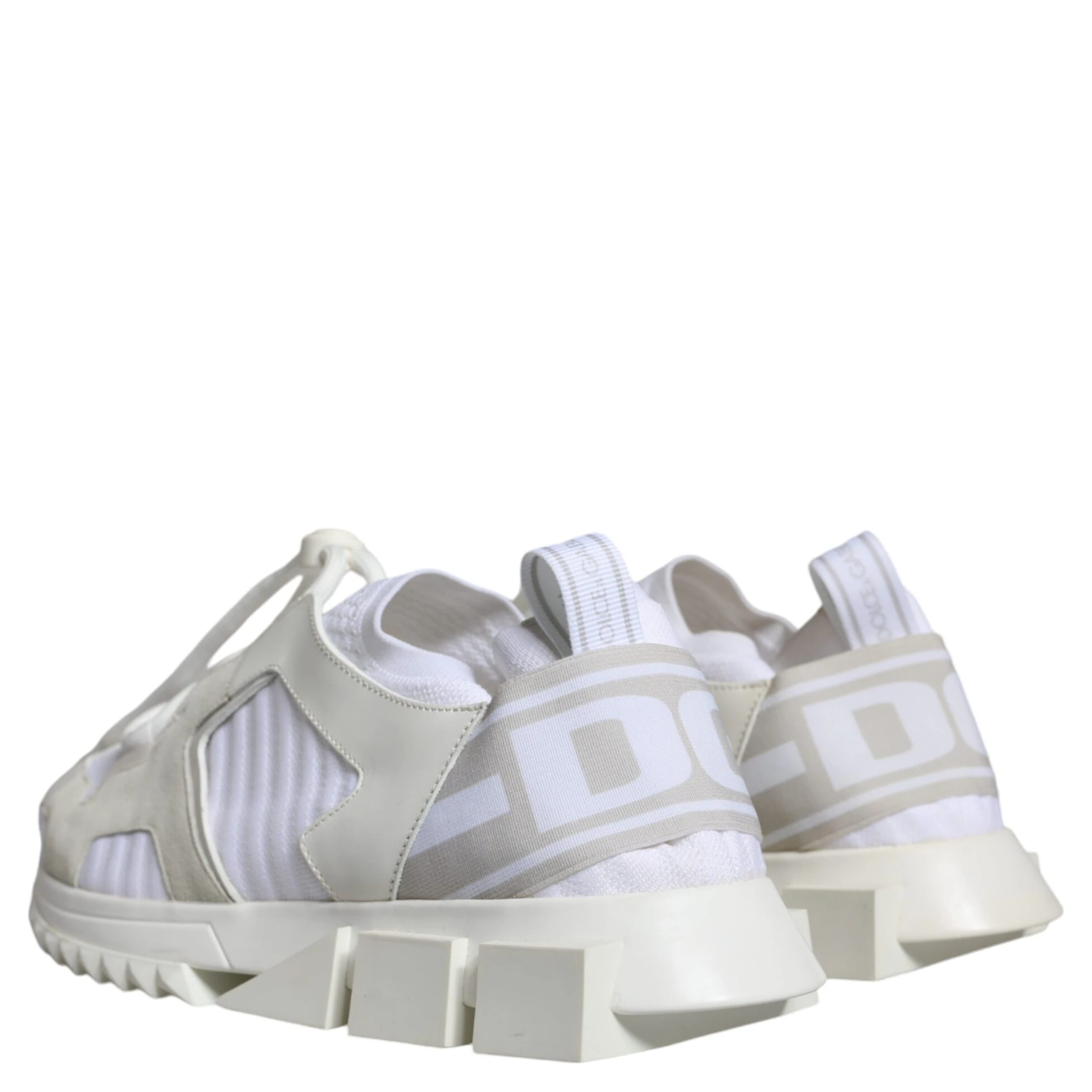 White Mesh Sorrento Trekking Sneakers Shoes