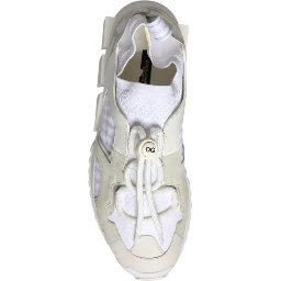 White Mesh Sorrento Trekking Sneakers Shoes