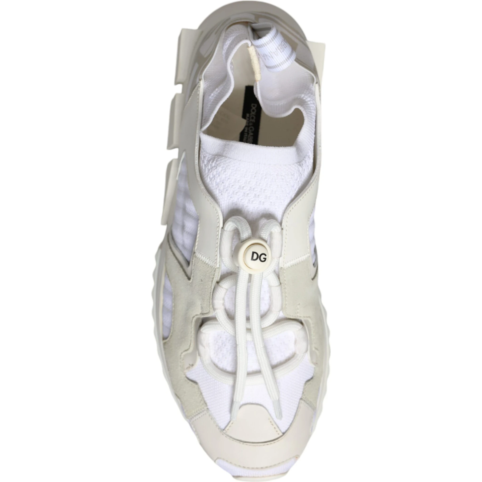 White Mesh Sorrento Trekking Sneakers Shoes