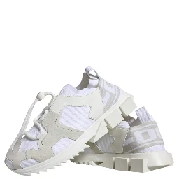 White Mesh Sorrento Trekking Sneakers Shoes