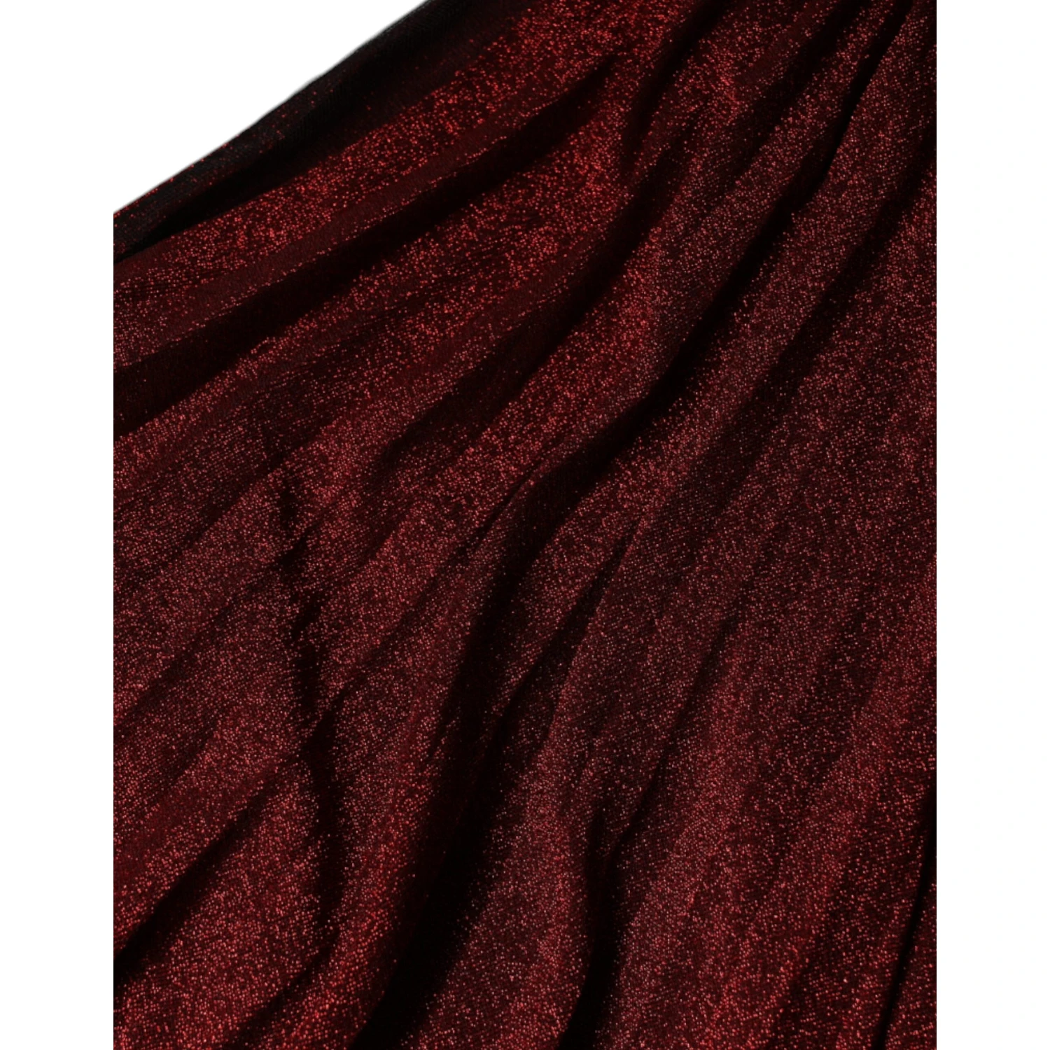 Red One Shoulder Pleated A-line Mini Dress