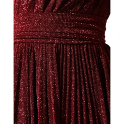Red One Shoulder Pleated A-line Mini Dress